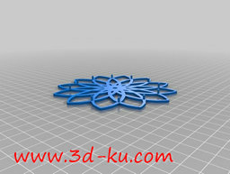 3D打印模型莲花样式的肥皂碟的图片