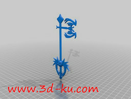 3D打印模型斧头造型的权杖的图片