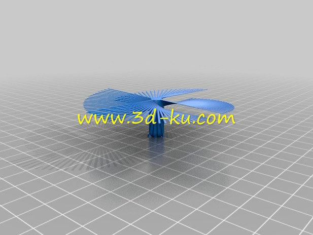 风扇扇叶造型的花模型的图片1