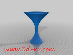 3D打印模型双螺旋的马蒂尼玻璃的图片