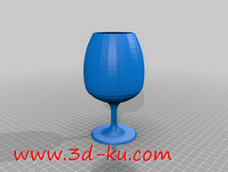 3D打印模型普通的葡萄酒杯的图片