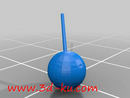 3D打印模型好吃的博坦棒棒糖的图片