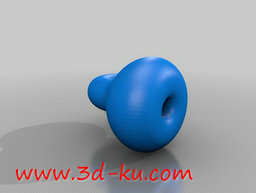 3D打印模型白色克雷因圆环瓶的图片