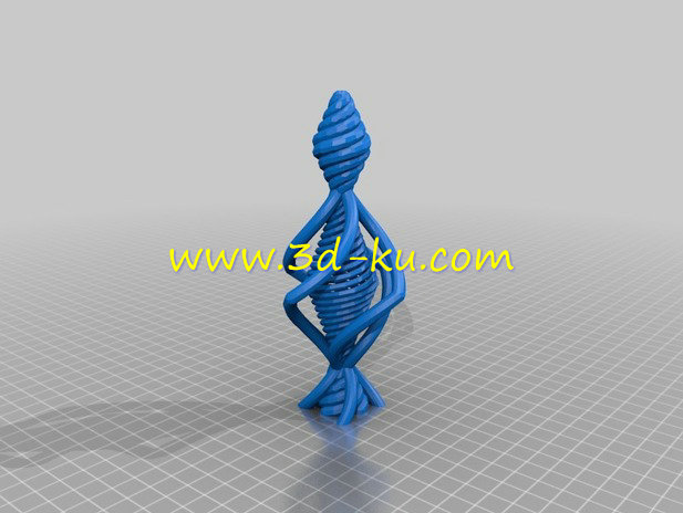 带螺旋的禅杖模型的图片1