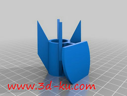 3D打印模型火箭造型的笔架的图片