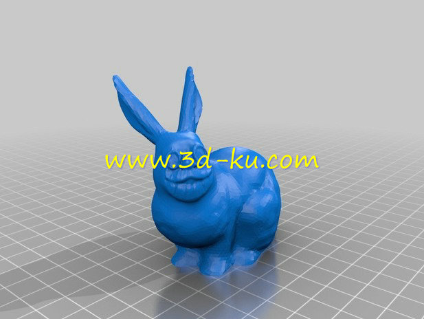 这是一只戴眼镜的兔子模型的图片1