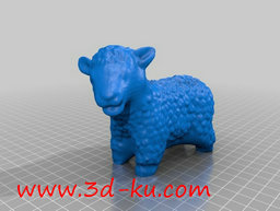 3D打印模型可爱的拉姆小绵羊的图片
