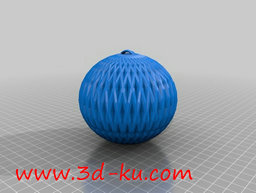 3D打印模型圣诞节装饰的球的图片