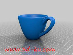 3D打印模型经典意大利浓咖啡杯的图片