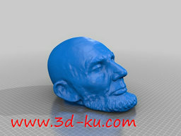 3D打印模型林肯人脸雕塑的图片