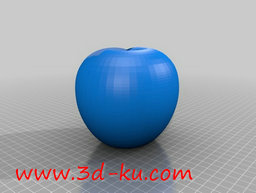 3D打印模型立体的苹果LOGO的图片