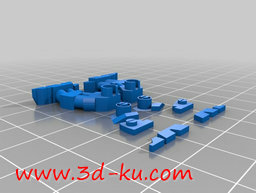 3D打印模型可以组装的拉伯机器人的图片