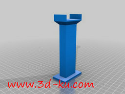 3D打印模型木制火车轨道支撑的图片