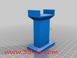 3D打印模型木制火车轨道支撑的图片