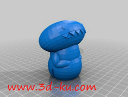 3D打印模型微笑的大牙怪的图片