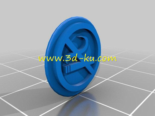 禁止吸烟的标志模型的图片1