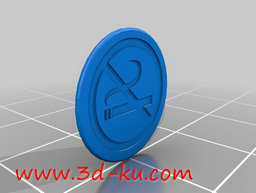 3D打印模型禁止吸烟的标志的图片