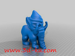 3D打印模型长鼻子大象的图片