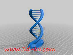 3D打印模型充满艺术感的双螺旋线的图片