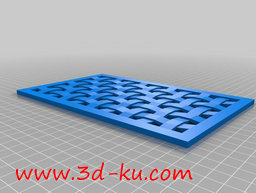 3D打印模型纵横交错的晶格板的图片