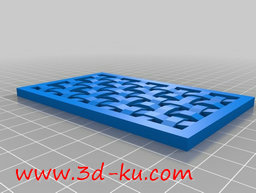 3D打印模型纵横交错的晶格板的图片