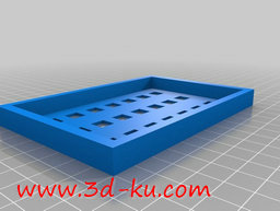 3D打印模型带有挂钩的L肥皂架的图片