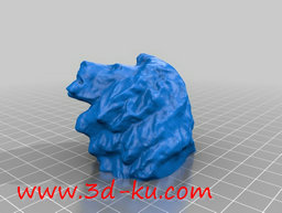 3D打印模型身体和头分开的狮子的图片