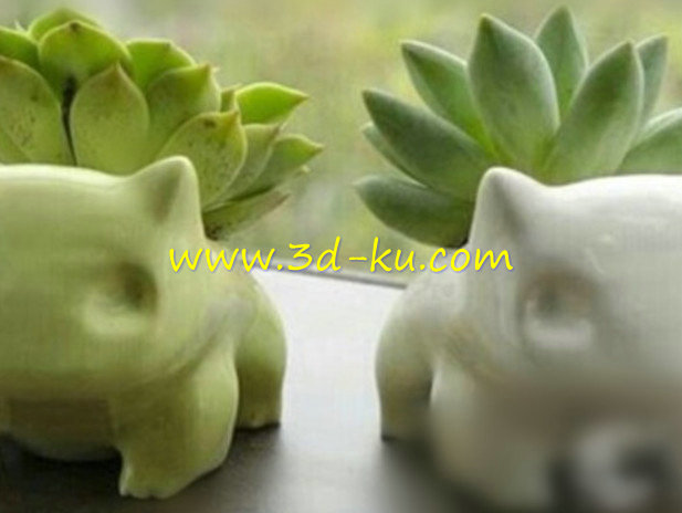 可爱的妙蛙花盆模型的图片1