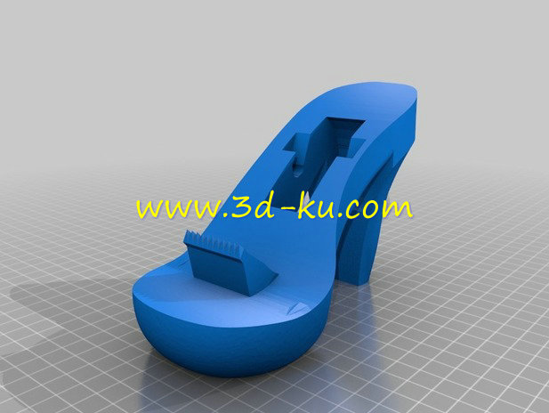 高跟鞋造型的胶带切割模型的图片3
