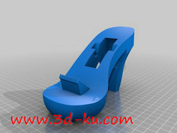 3D打印模型高跟鞋造型的胶带切割的图片