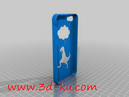 3D打印模型iphone5恐龙手机壳的图片