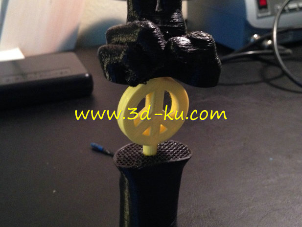 带和平标志的剪刀手模型的图片1