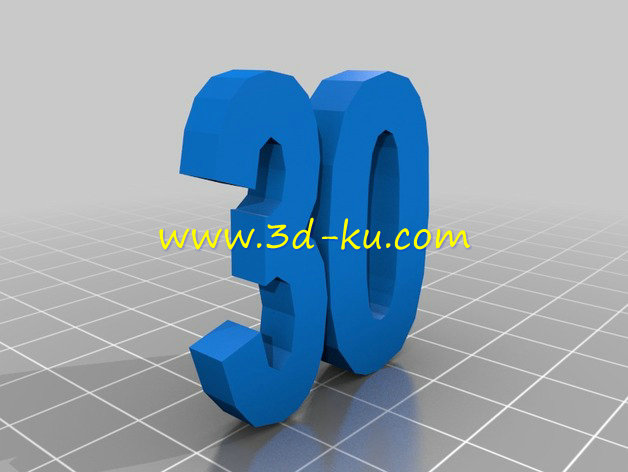 数字30e模型的图片1