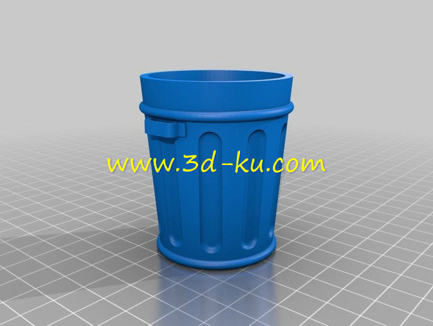 带盖的垃圾箱模型的图片2