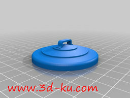 3D打印模型带盖的垃圾箱的图片
