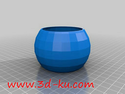 3D打印模型椭圆的钵盂的图片