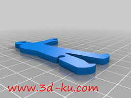 3D打印模型僵尸耳机缠绕架的图片