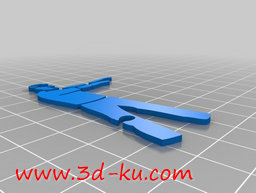 3D打印模型僵尸耳机缠绕架的图片