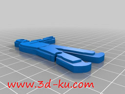 3D打印模型僵尸耳机缠绕架的图片