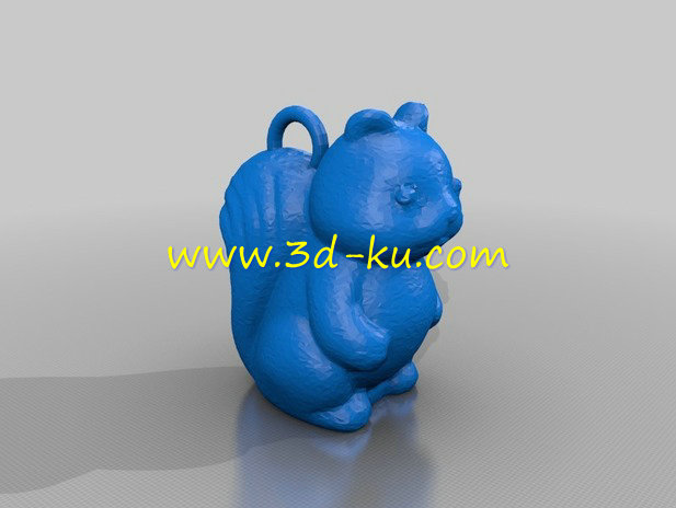 可爱的松鼠吊坠模型的图片2