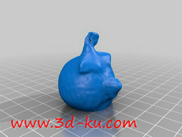 3D打印模型愤怒的黑鸟的图片