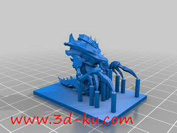 3D打印模型星际争霸里的刺蛇的图片