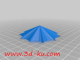 3D打印模型漂亮的星型风铃吊坠的图片