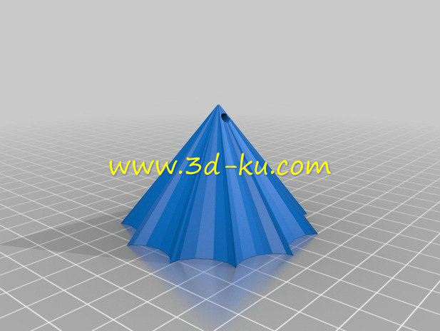 漂亮的星型风铃吊坠模型的图片6