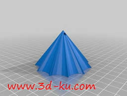 3D打印模型漂亮的星型风铃吊坠的图片