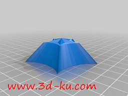 3D打印模型漂亮的星型风铃吊坠的图片
