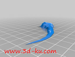 3D打印模型手持双刀的异形虫王的图片