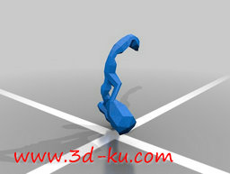 3D打印模型手持双刀的异形虫王的图片