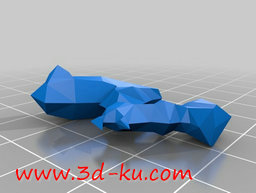 3D打印模型手持双刀的异形虫王的图片