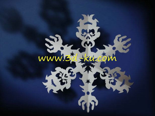 魔鬼造型的雪花模型的图片1